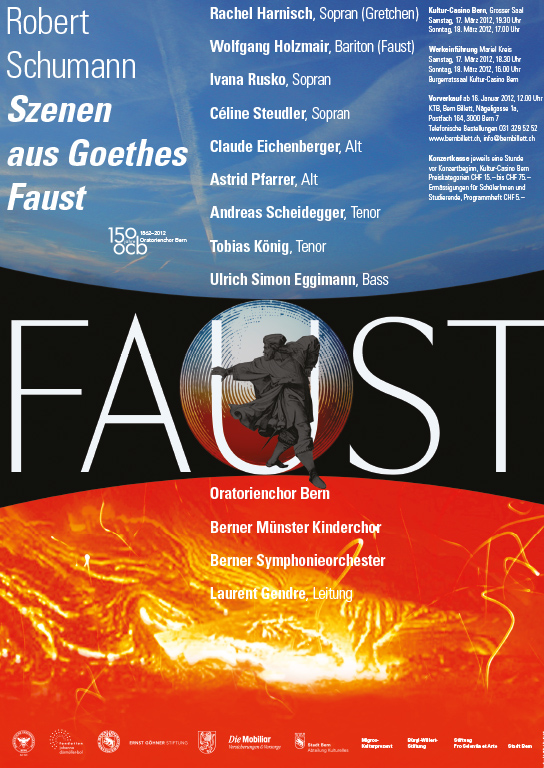 Poster by Simon Tschachtli, Oratorienchor Bern