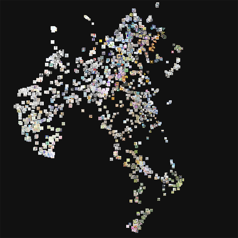 3D clustering my Instagram posts